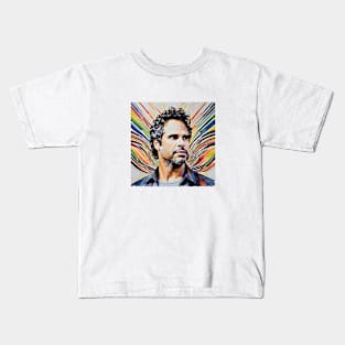 colorful madness with Mark Ruffalo Kids T-Shirt